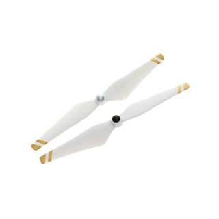 9450 Self-tightening Propellers (Composite Hub, White with Gold Stripes)